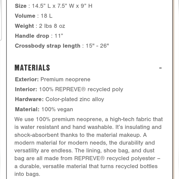 DAGNE DOVER Landon Ash Blue Neoprene Duffle Work Tote Gym Office Carry-On Travel - Picture 7 of 16